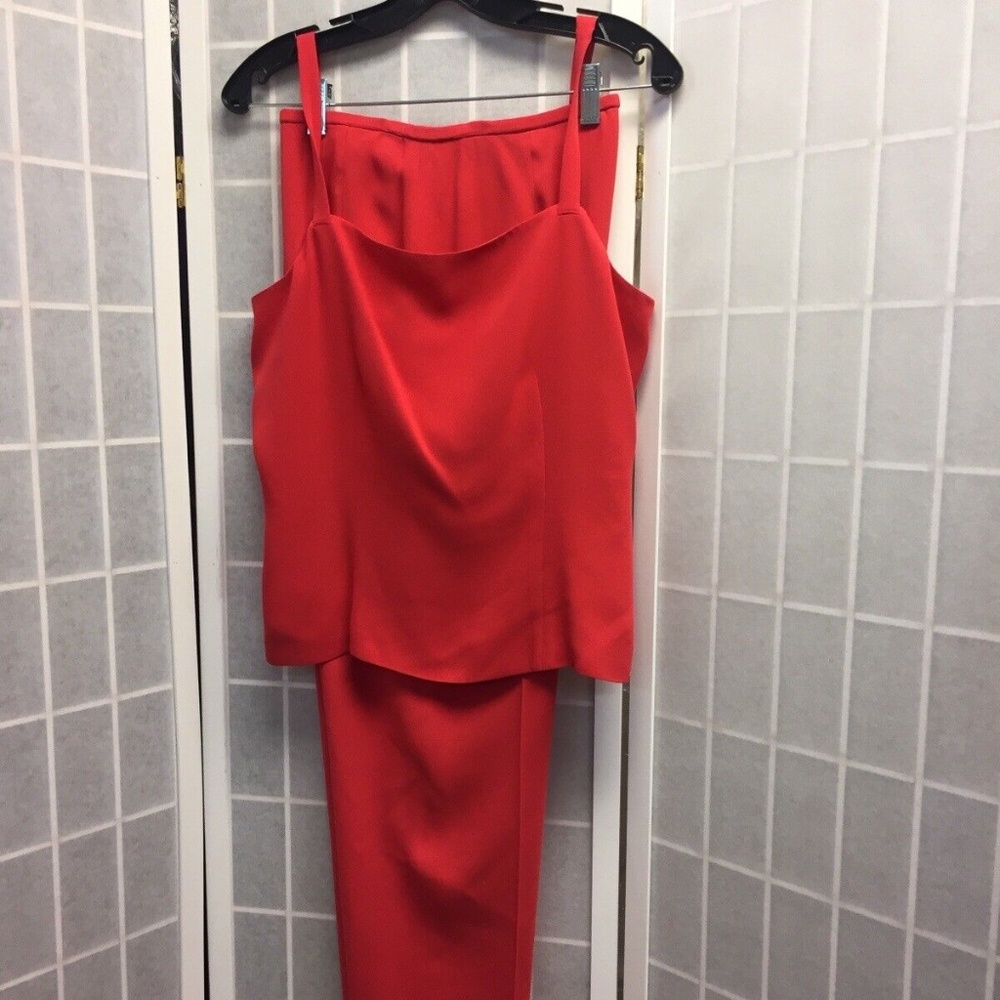 Dana Buchman, Woman, Pant Set, red, size 8, Silk, Elegant.! - Picture 4 of 12